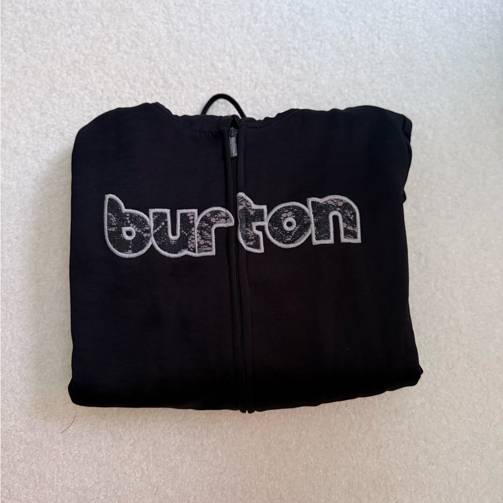 Burton Black Zip-Up Hoodie